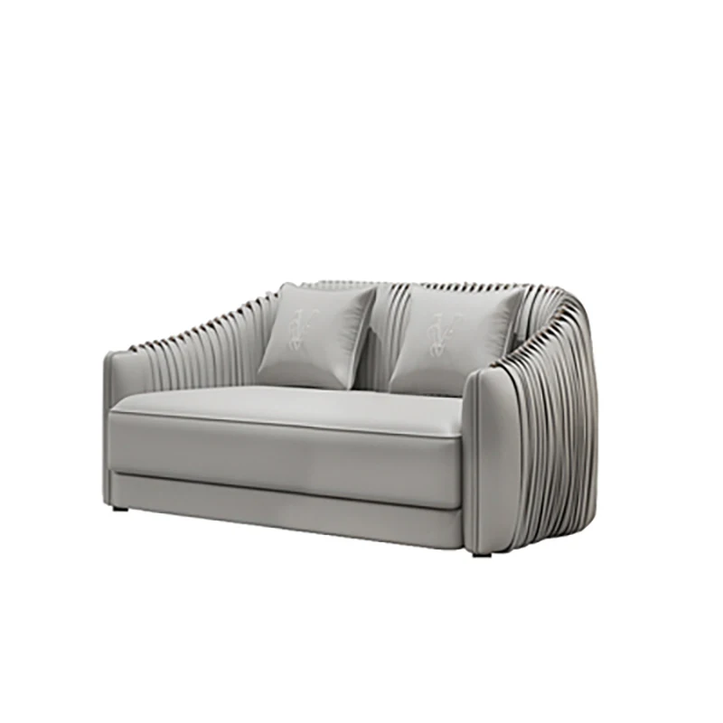 Italian style light luxury modern villa large apartment furniture frosted leather living room leather sofa combination luxury 
Italian style light luxury modern villa large apartment furniture frosted leather living room leather sofa combination luxury