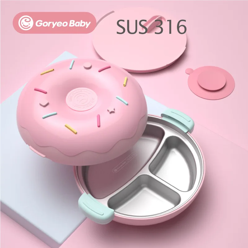 Donut Food Warming Plate Injection Hot Water Insulation Cup Children Eating Dishes Stainless Steel Tableware Baby Feeding Bow
Donut Food Warming Plate Injection Hot Water Insulation Cup Children Eating Dishes Stainless Steel Tableware Baby Feeding Bow