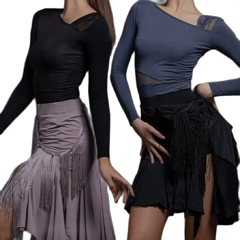 Latin Dance Skirt Length Female Adult Dance Tassel Skirt Training Suit Large Fishtail Skirt Lower Performance Dress 2023
Latin Dance Skirt Length Female Adult Dance Tassel Skirt Training Suit Large Fishtail Skirt Lower Performance Dress 2023