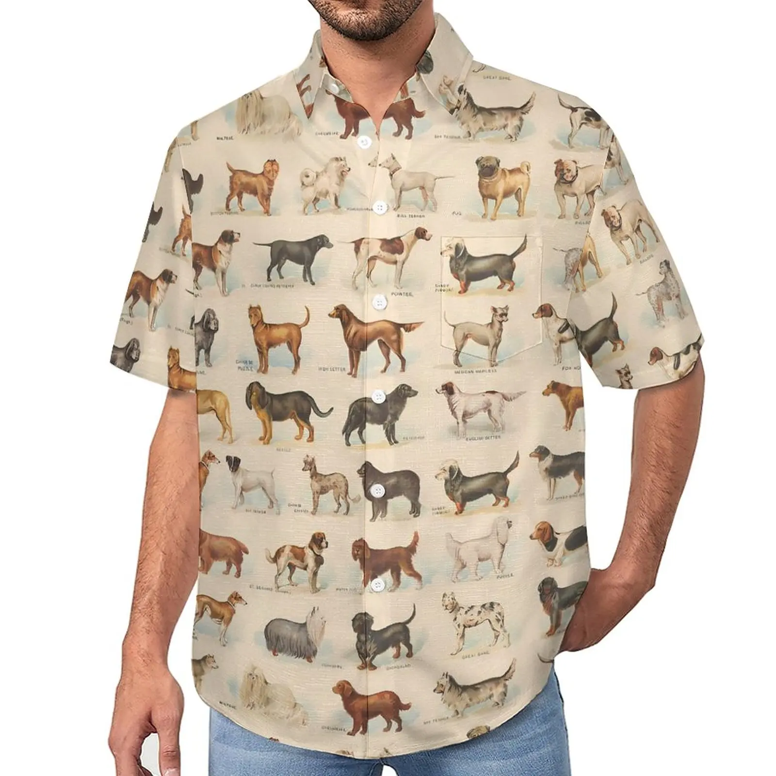 Dog Print Casual Shirts Vintage Animal Beach Shirt Summer Trendy Blouses Male Printed 3XL 4XL
Dog Print Casual Shirts Vintage Animal Beach Shirt Summer Trendy Blouses Male Printed 3XL 4XL