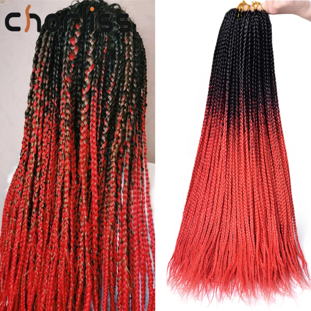 Synthetic Crochet Hair Box Braids Hair Pre Stretched Braiding Hair Extensions Ombre Black Purple For Child Women Cosplay 24''
Synthetic Crochet Hair Box Braids Hair Pre Stretched Braiding Hair Extensions Ombre Black Purple For Child Women Cosplay 24''