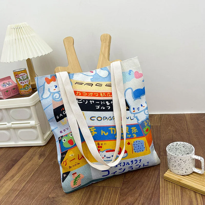 Korean INS Cute Cartoon Canvas Bag Drawing Bag Shopping Bag Tote Bag Shoulder Bag Canvas Bags Large Capacity College Handbag
Korean INS Cute Cartoon Canvas Bag Drawing Bag Shopping Bag Tote Bag Shoulder Bag Canvas Bags Large Capacity College Handbag