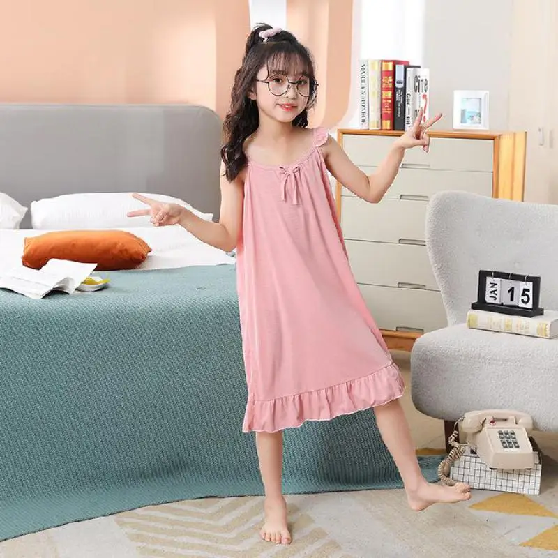 Girls' Nightdress Summer Thin Princess Baby Girl Pajamas Suspender Children Pajamas Skirt Home Wear Clothes Kids Girl Nightgown
Girls' Nightdress Summer Thin Princess Baby Girl Pajamas Suspender Children Pajamas Skirt Home Wear Clothes Kids Girl Nightgown