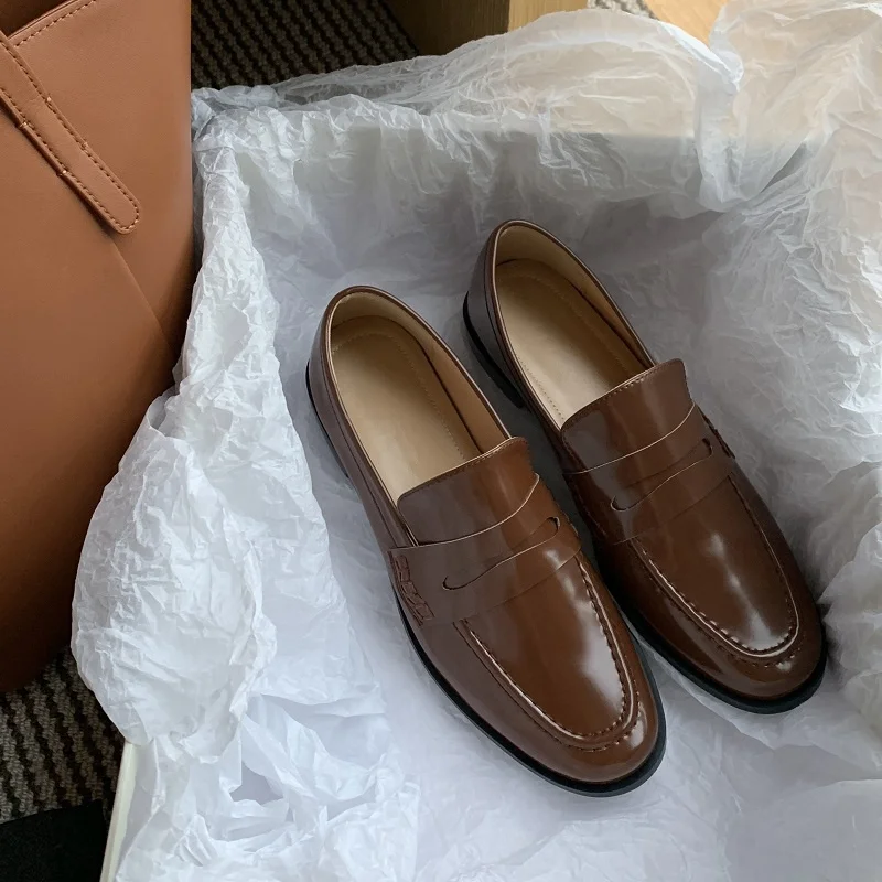 for Simple Flats Women Slip On Round Toe Genuine Leather Casual Flat Shoes Spring Autumn Loafers Basic Style Footwear
for Simple Flats Women Slip On Round Toe Genuine Leather Casual Flat Shoes Spring Autumn Loafers Basic Style Footwear