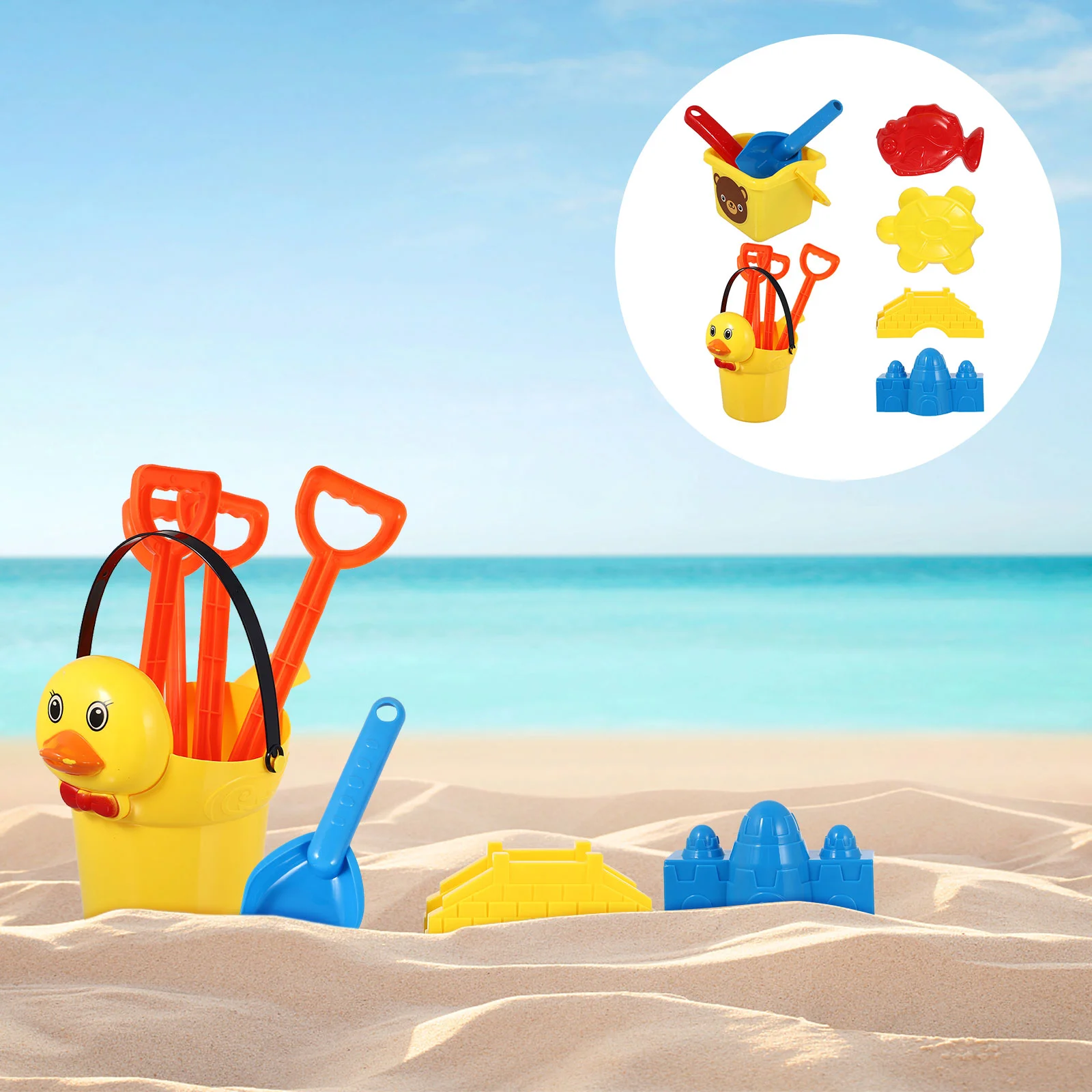 2 Sets of Toddlers Beach Sand Summer Kids Beach Tools Sand Playing Plaything
2 Sets of Toddlers Beach Sand Summer Kids Beach Tools Sand Playing Plaything