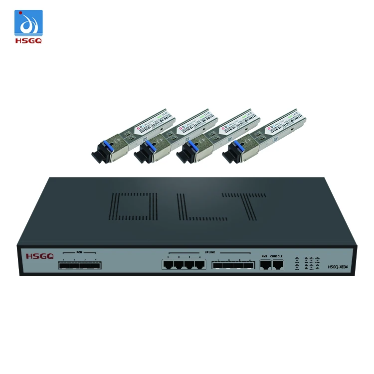 HSGQ-XE04 KIT Epon 4*10GE port Olt PX++ Compatible HuaweiI ZteE VsolL Fiber stick olt
HSGQ-XE04 KIT Epon 4*10GE port Olt PX++ Compatible HuaweiI ZteE VsolL Fiber stick olt