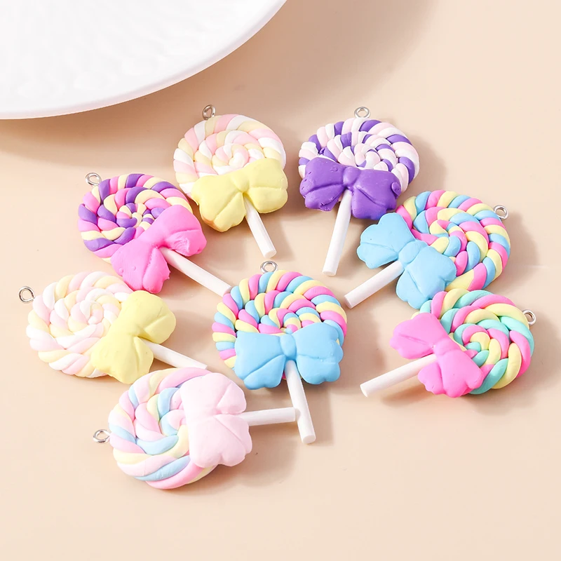 10pcs 30*46mm Kawaii Sweet Girls Resin Candy Color Big Lollipop Charms Pendants for Earring Bracelet Necklace DIY Jewelry Making
10pcs 30*46mm Kawaii Sweet Girls Resin Candy Color Big Lollipop Charms Pendants for Earring Bracelet Necklace DIY Jewelry Making