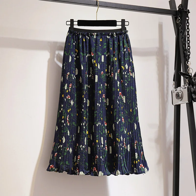 Spring Autumn Korean Floral Skirt For Women Clothing Loose Chiffon Pleated Skirt 2023 Eegant Large Size Elastic Skirts AC47
Spring Autumn Korean Floral Skirt For Women Clothing Loose Chiffon Pleated Skirt 2023 Eegant Large Size Elastic Skirts AC47