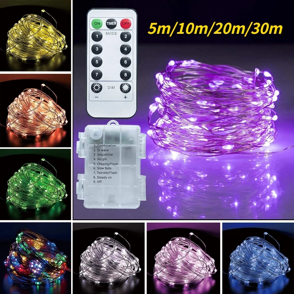 5-30m Fairytale Light Copper Wire String Battery Box Garland LED Wedding Decoration Home Decoration Fairy Party Decoration Light
5-30m Fairytale Light Copper Wire String Battery Box Garland LED Wedding Decoration Home Decoration Fairy Party Decoration Light