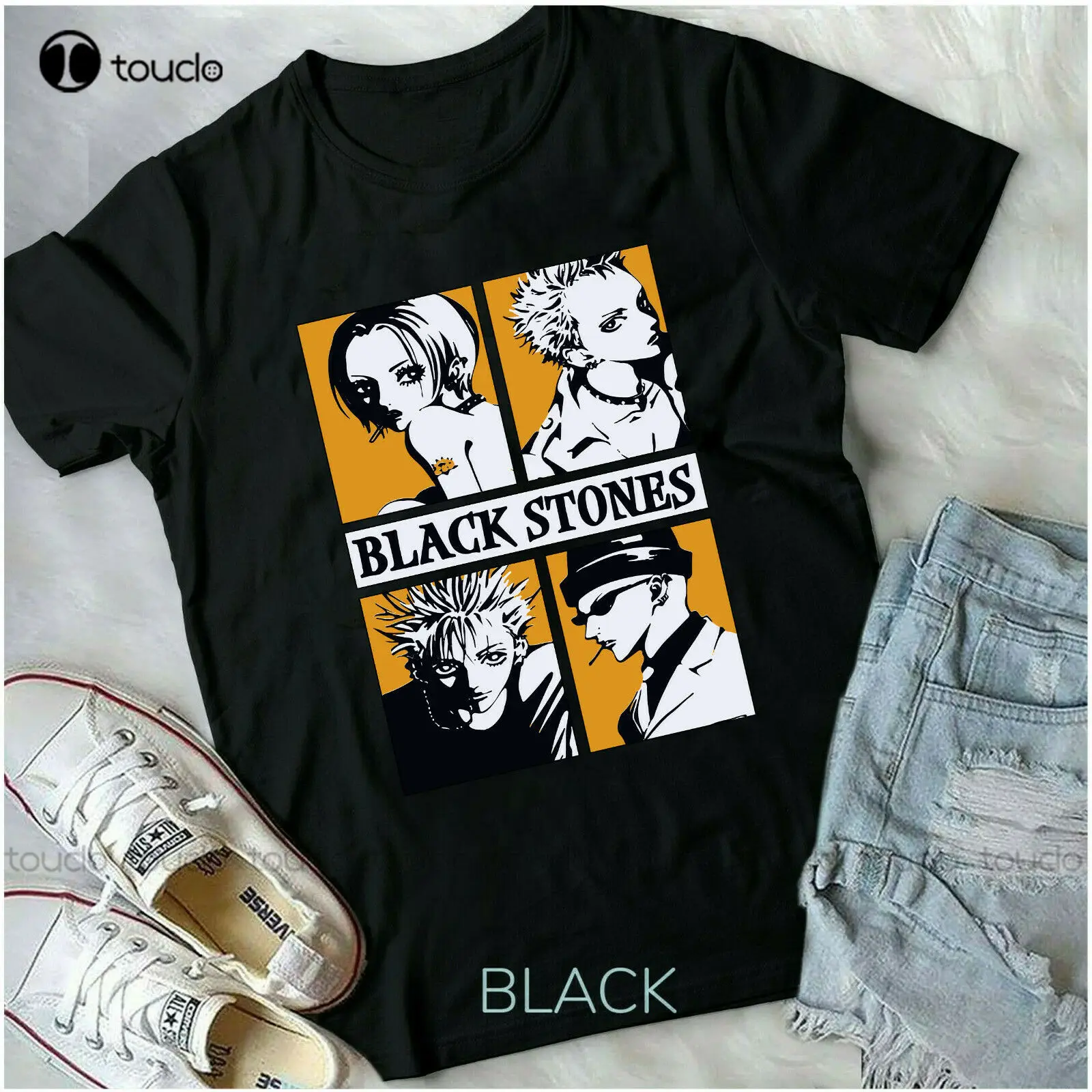 Футболка унисекс с коротким рукавом, топ в стиле аниме «Бана Осаки» с черными камнями, для мужчин и женщин, большие и высокие размеры
Футболка унисекс с коротким рукавом, топ в стиле аниме «Бана Осаки» с черными камнями, для мужчин и женщин, большие и высокие размеры