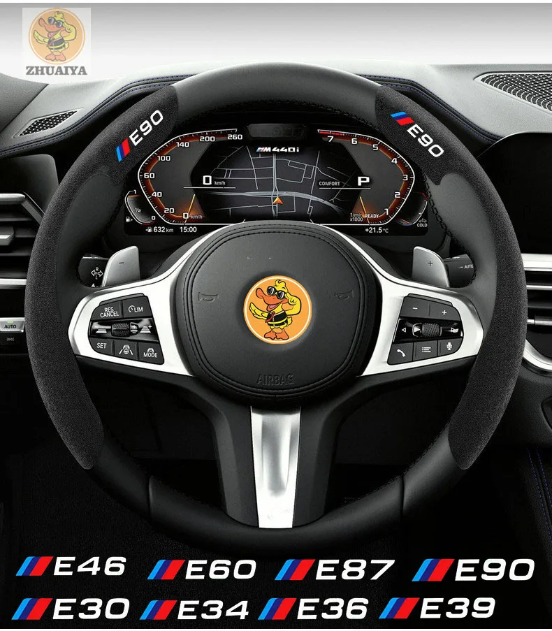 2pcs Car Steering Wheel Cover Winter Anti-skid Steering Wheel Plush Card Cover FOR E30 E34 E36 E39 E46 E60 E61 E84 E87 E90
2pcs Car Steering Wheel Cover Winter Anti-skid Steering Wheel Plush Card Cover FOR E30 E34 E36 E39 E46 E60 E61 E84 E87 E90