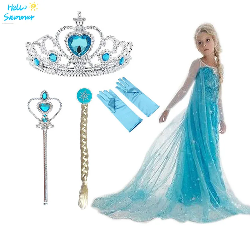 Cosplay Elsa Dress Girls Summer Dress Princess Cosplay Costume Dresses For Kids Christmas Birthday Fancy Party Vestidos Menina
Cosplay Elsa Dress Girls Summer Dress Princess Cosplay Costume Dresses For Kids Christmas Birthday Fancy Party Vestidos Menina