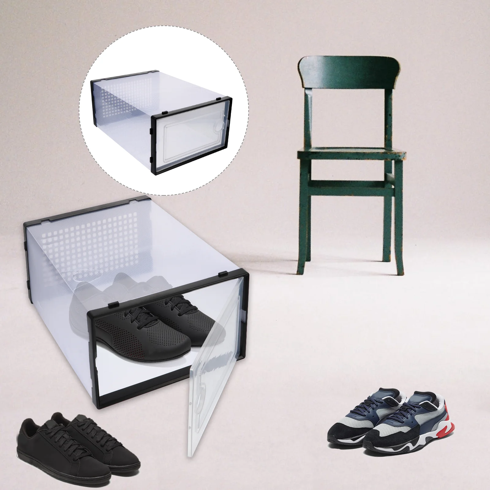 2 Pcs Shoe Storage Box Simple Shoes Case Drawer-style Container Organizer Acrylic Plastic Bins Transparent
2 Pcs Shoe Storage Box Simple Shoes Case Drawer-style Container Organizer Acrylic Plastic Bins Transparent