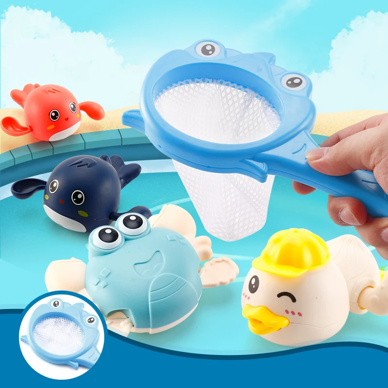 Baby Bath Toys Spray Water Shower Toys Interactive Bathing Swimming Game Fishing Net Set Shark Duck For Kids Children 7PCS
Baby Bath Toys Spray Water Shower Toys Interactive Bathing Swimming Game Fishing Net Set Shark Duck For Kids Children 7PCS