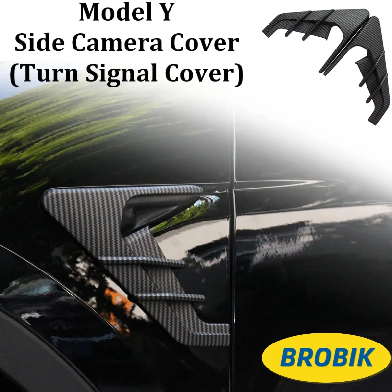 for Tesla Model Y Turn Signal Cover Side Fender Vents ABS side camera indicator fit for Autopilot 2.0-3.0 Carbon Fiber pattern
for Tesla Model Y Turn Signal Cover Side Fender Vents ABS side camera indicator fit for Autopilot 2.0-3.0 Carbon Fiber pattern