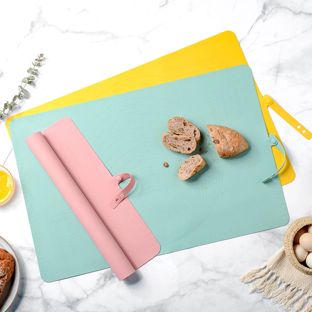 Kneading Dough Mat Silicone Baking Mat Non-Stick Pastry Baking Mat Flour Fondant Sheet Kneading Pad w/Scale Mark for kitchen
Kneading Dough Mat Silicone Baking Mat Non-Stick Pastry Baking Mat Flour Fondant Sheet Kneading Pad w/Scale Mark for kitchen
