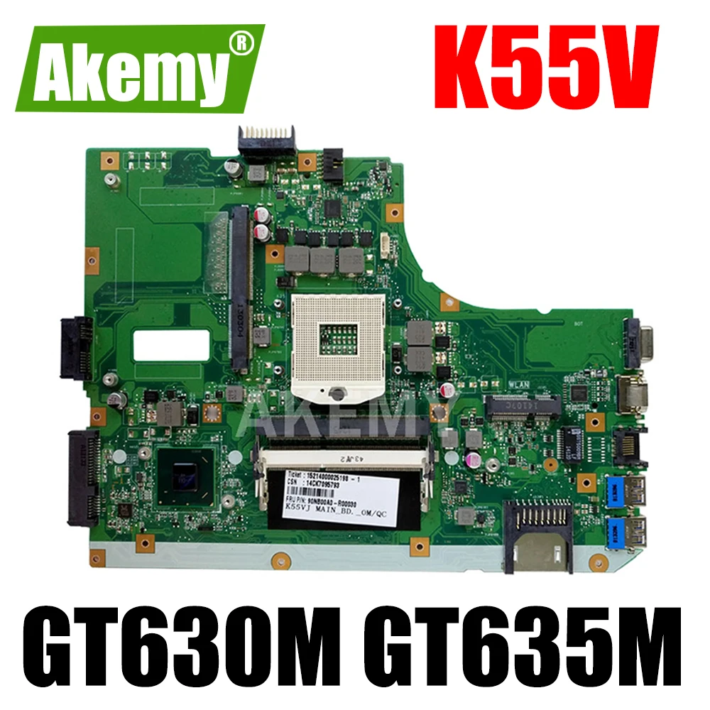 K55VM motherboard For ASUS K55VM(GT630M) K55VJ(GT635M) A55V Laptop Motherboard mainboard Supports i3 and i5 Processors
K55VM motherboard For ASUS K55VM(GT630M) K55VJ(GT635M) A55V Laptop Motherboard mainboard Supports i3 and i5 Processors