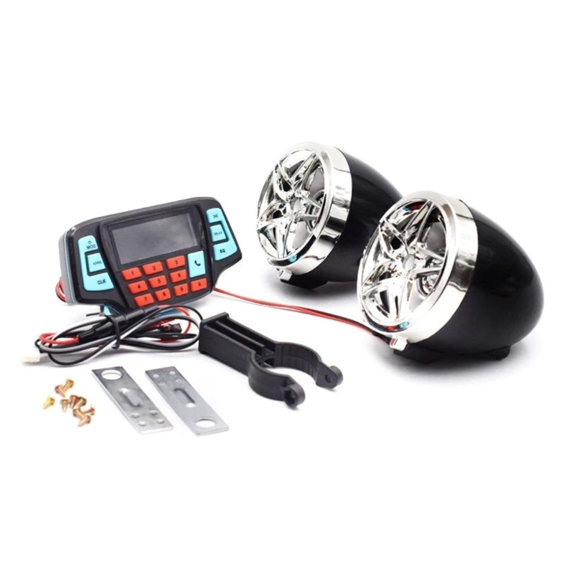 Waterproof Bluetooth-compatible Motorcycle Stereo Speakers Handlebar Mount MP3 Music Player Audio Amplifier System
Waterproof Bluetooth-compatible Motorcycle Stereo Speakers Handlebar Mount MP3 Music Player Audio Amplifier System