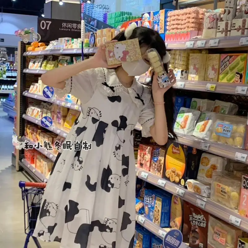 Kawaii аниме Kittys колледж Сладкий стиль летняя майка платье белая рубашка наряд для путешествий девочка высокое лицо значение подарок на день р...
Kawaii аниме Kittys колледж Сладкий стиль летняя майка платье белая рубашка наряд для путешествий девочка высокое лицо значение подарок на день р...