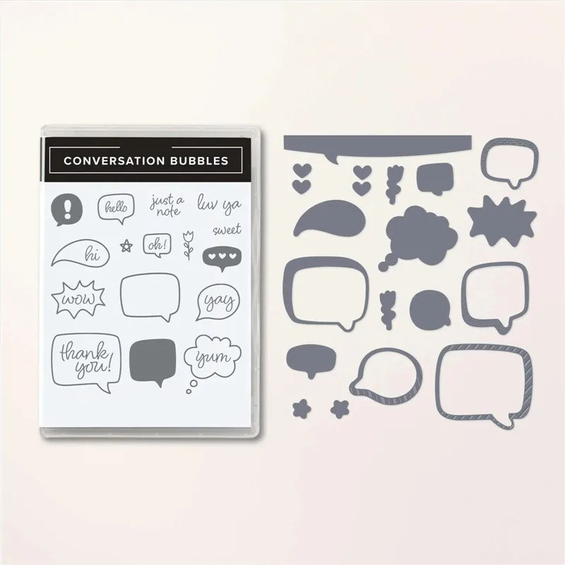CONVERSATION BUBBLES Metal Cutting Dies and Stamp Set ForDIY Scrapbooking Paper Card Decoration Album Embossing Craft 2023 New
CONVERSATION BUBBLES Metal Cutting Dies and Stamp Set ForDIY Scrapbooking Paper Card Decoration Album Embossing Craft 2023 New