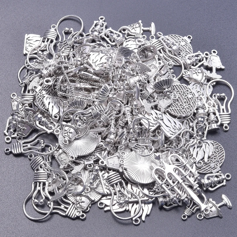 Silver Color Lighting Tools Lamp Bulb Desk Lamps Fire Charms For Jewelry Making Supplies Lantern Random Mix Pendant DIY Breloque
Silver Color Lighting Tools Lamp Bulb Desk Lamps Fire Charms For Jewelry Making Supplies Lantern Random Mix Pendant DIY Breloque