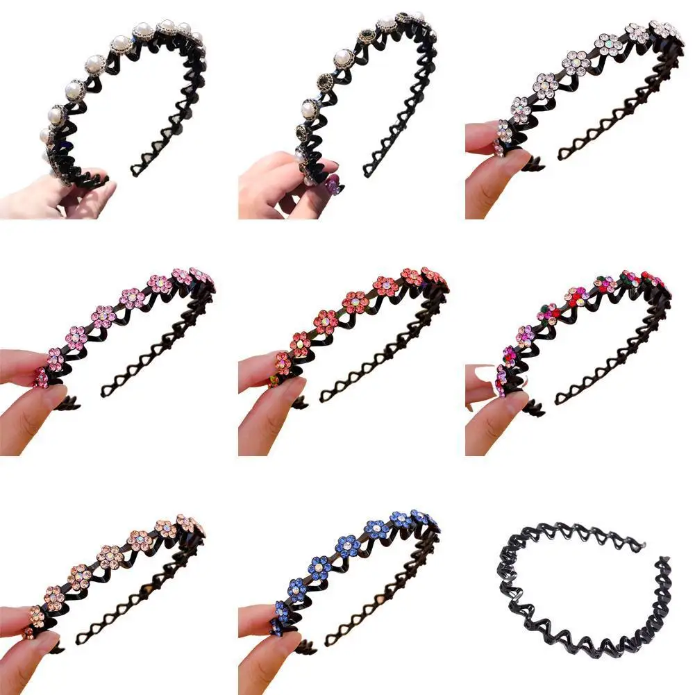 Модные жемчужные нескользящие повязки для волос Стразы Эластичные Цветочные женские обручи для волос повязка на голову ободок аксессуары ...
Модные жемчужные нескользящие повязки для волос Стразы Эластичные Цветочные женские обручи для волос повязка на голову ободок аксессуары ...
