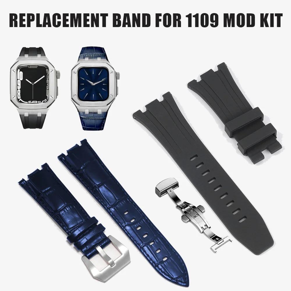 Leather or Rubber Silicone Strap For Apple Watch Series 1109 8 7 6 SE 5 4 Modification Kit
Leather or Rubber Silicone Strap For Apple Watch Series 1109 8 7 6 SE 5 4 Modification Kit