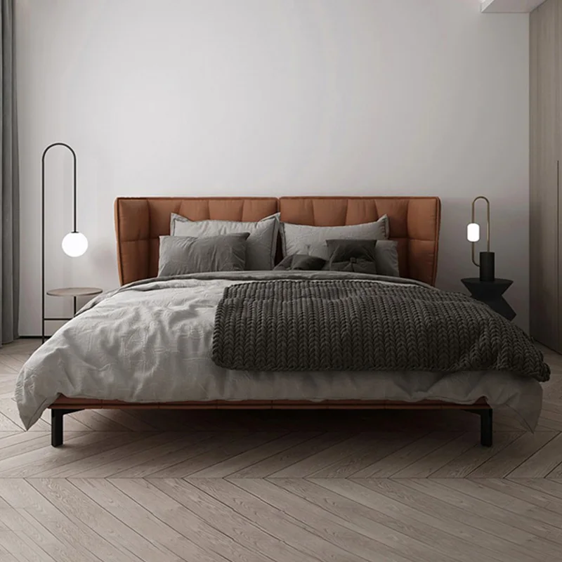 Italian light luxury 1.8m master bedroom wedding bed Nordic modern simple full leather double soft bag big bed
Italian light luxury 1.8m master bedroom wedding bed Nordic modern simple full leather double soft bag big bed