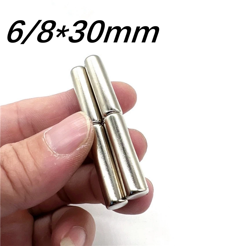 N35-N52 Bar-shaped Cylindrical Magnetic Material Strong Powerful permanent Neodymium Magnetics For Electronic Components 8*30mm
N35-N52 Bar-shaped Cylindrical Magnetic Material Strong Powerful permanent Neodymium Magnetics For Electronic Components 8*30mm