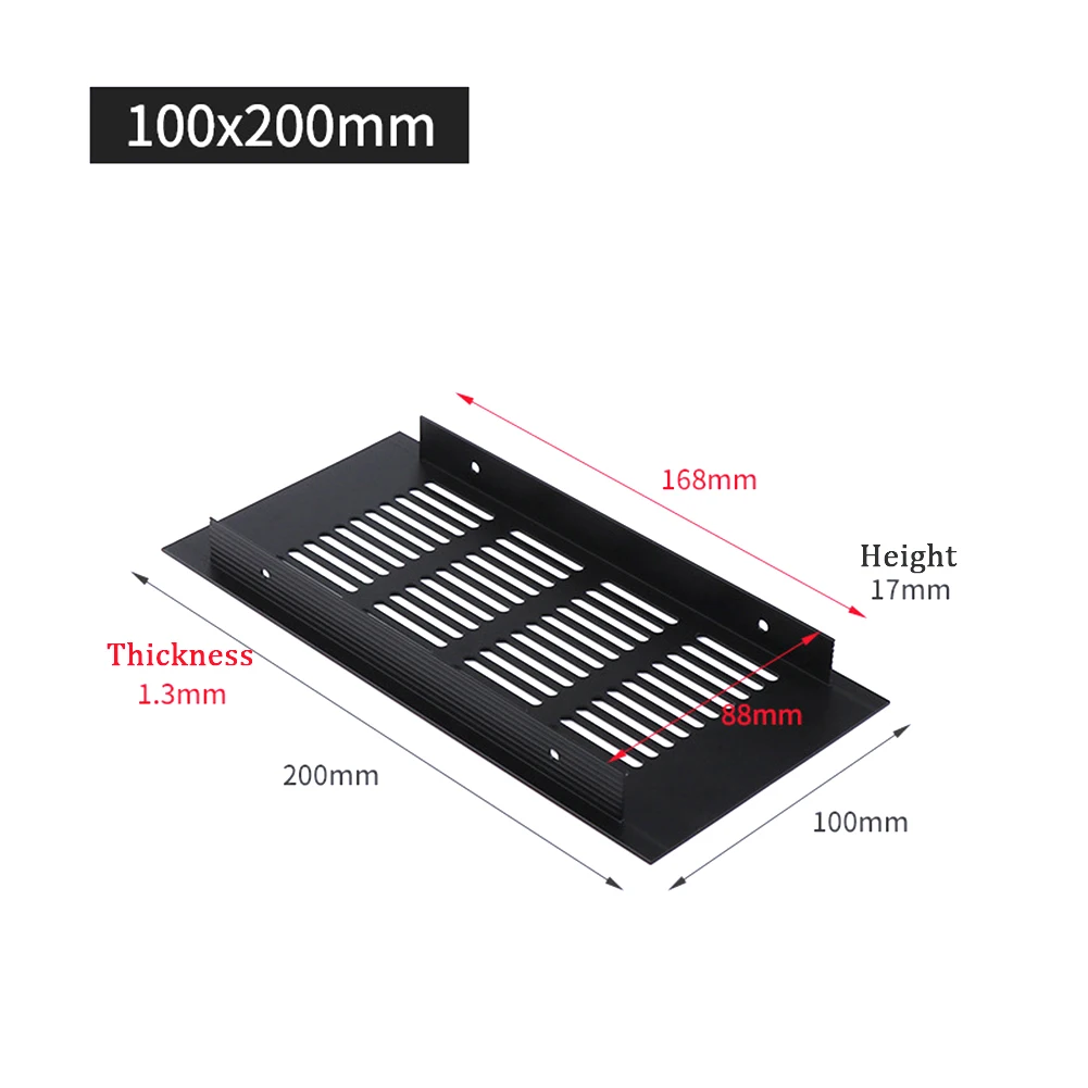 150/200/225/250/300/350/400mm Wide Vents Perforated Sheet Aluminum Alloy Air Vent Perforated Sheet Web Plate Ventilation Grille
150/200/225/250/300/350/400mm Wide Vents Perforated Sheet Aluminum Alloy Air Vent Perforated Sheet Web Plate Ventilation Grille
