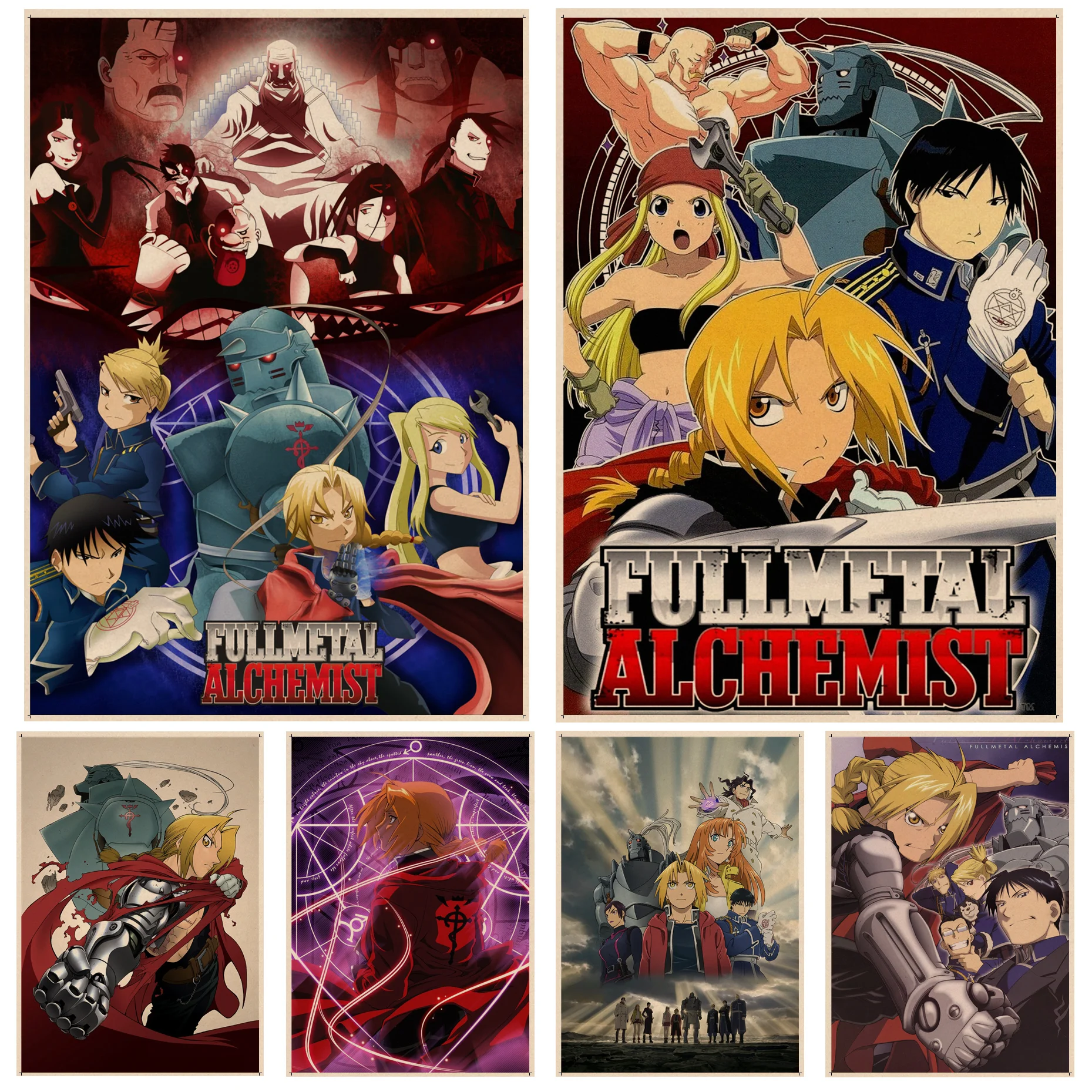 Anime Fullmetal Alchemist Classic Movie Posters Kraft Paper Sticker Home Bar Cafe Nordic Home Decor
Anime Fullmetal Alchemist Classic Movie Posters Kraft Paper Sticker Home Bar Cafe Nordic Home Decor