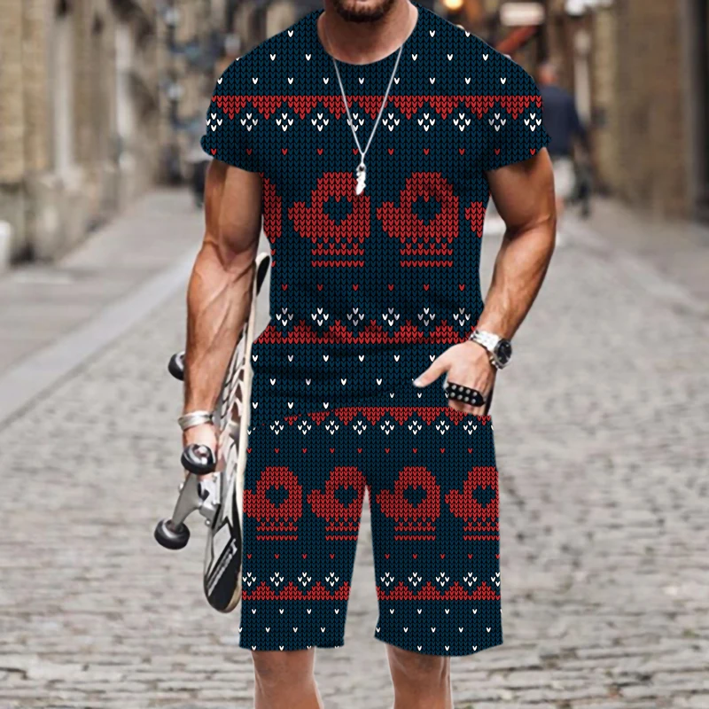 Men's T-shirt Shorts Set Mens Clothing Christmas Pattern Loose Beach Streetwear Summer Cool Fashion Men/Women Swimsuit Quick Dry
Men's T-shirt Shorts Set Mens Clothing Christmas Pattern Loose Beach Streetwear Summer Cool Fashion Men/Women Swimsuit Quick Dry