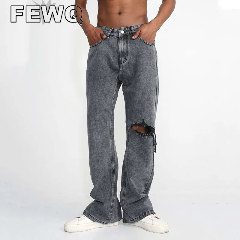 FEWQ Vintage Men's Ripped Jeans High Street Solid Color Male Burrs Straight Denim Trousers Casual Pants 2023 Summer New 24B2345
FEWQ Vintage Men's Ripped Jeans High Street Solid Color Male Burrs Straight Denim Trousers Casual Pants 2023 Summer New 24B2345