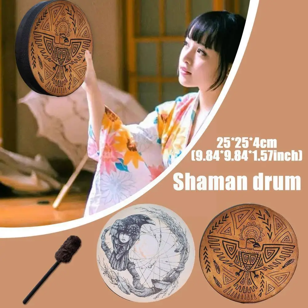 Shaman Drum 10 Inch Hand Drum With Drum Bar Instrumental Shaman Musical Sound Drum Drum Instrumen Birds Drum Shaman Healing U4e4
Shaman Drum 10 Inch Hand Drum With Drum Bar Instrumental Shaman Musical Sound Drum Drum Instrumen Birds Drum Shaman Healing U4e4