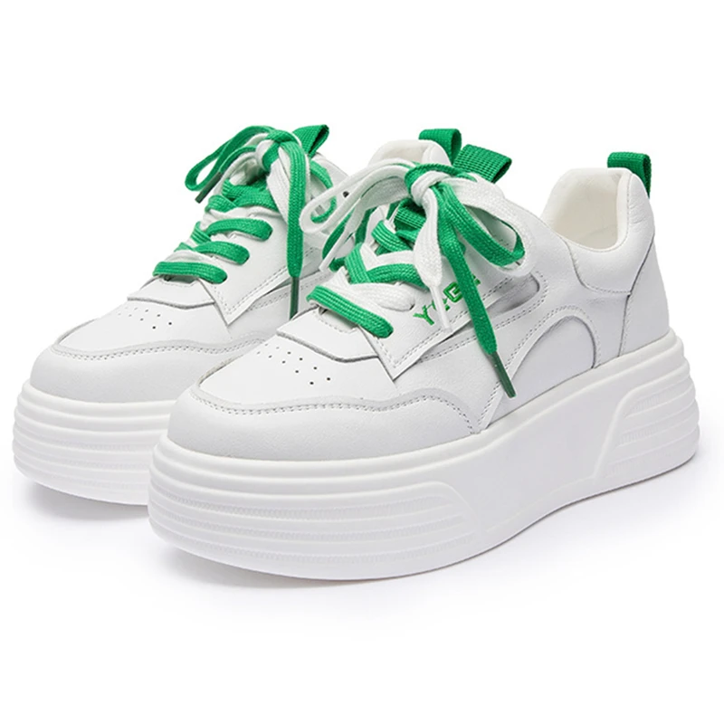 Fashion Platform Sneakers Wedge Shoes Genuine Leather for Women Summer Shoes White Breathable Female Fashion Sneakers New 2022
Fashion Platform Sneakers Wedge Shoes Genuine Leather for Women Summer Shoes White Breathable Female Fashion Sneakers New 2022