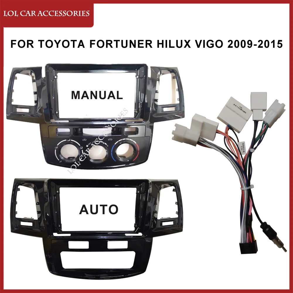 9 Inch Car Radio Fascia For Toyota Fortuner Hilux Vigo 2009-2015 2005 Android MP5 Player Casing Frame Head Unit Stereo Cover
9 Inch Car Radio Fascia For Toyota Fortuner Hilux Vigo 2009-2015 2005 Android MP5 Player Casing Frame Head Unit Stereo Cover