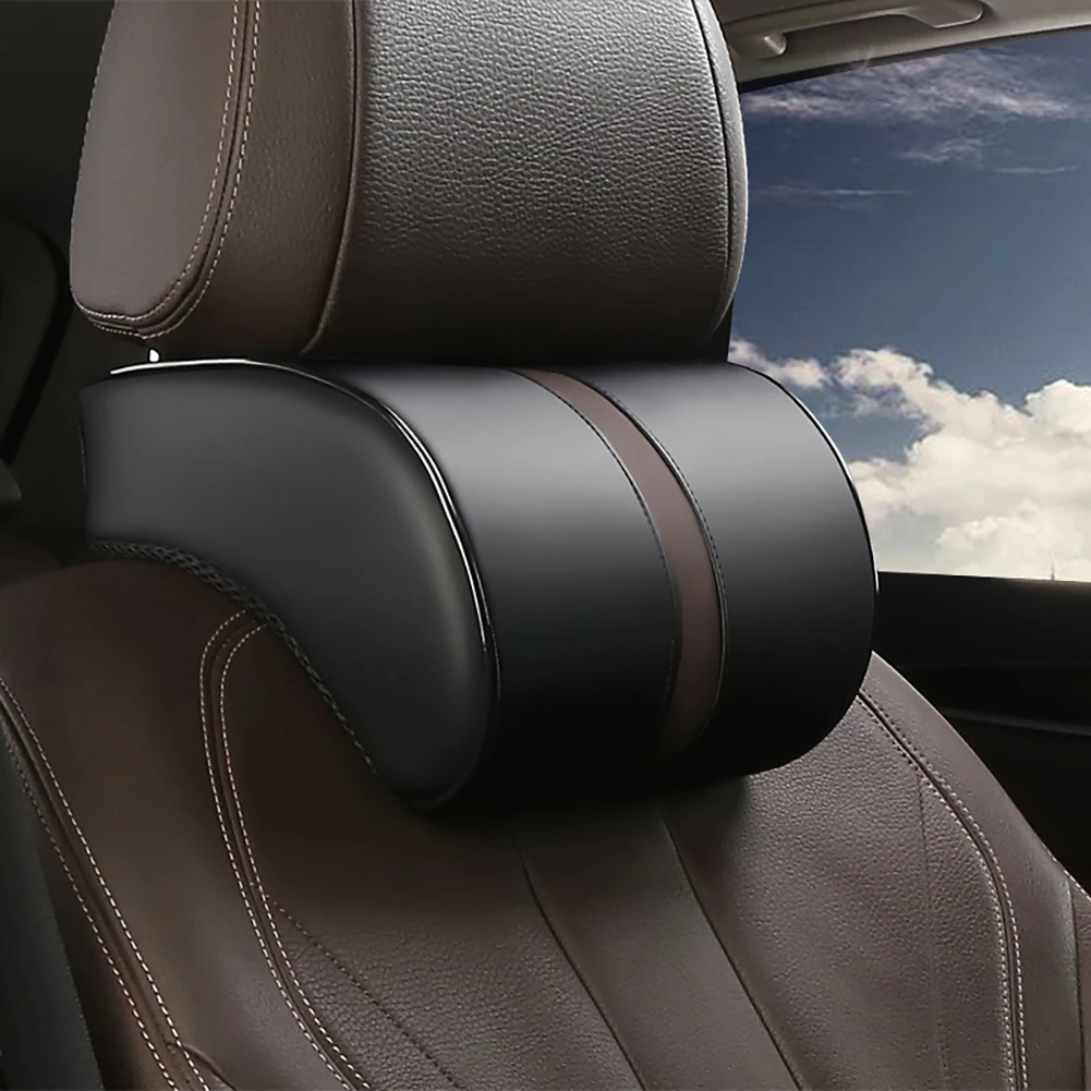 1Pcs car headrest pillow PU Leather Memory Foam neck pillow for car seats headrest pillow for mercedes benz accessori auto
1Pcs car headrest pillow PU Leather Memory Foam neck pillow for car seats headrest pillow for mercedes benz accessori auto
