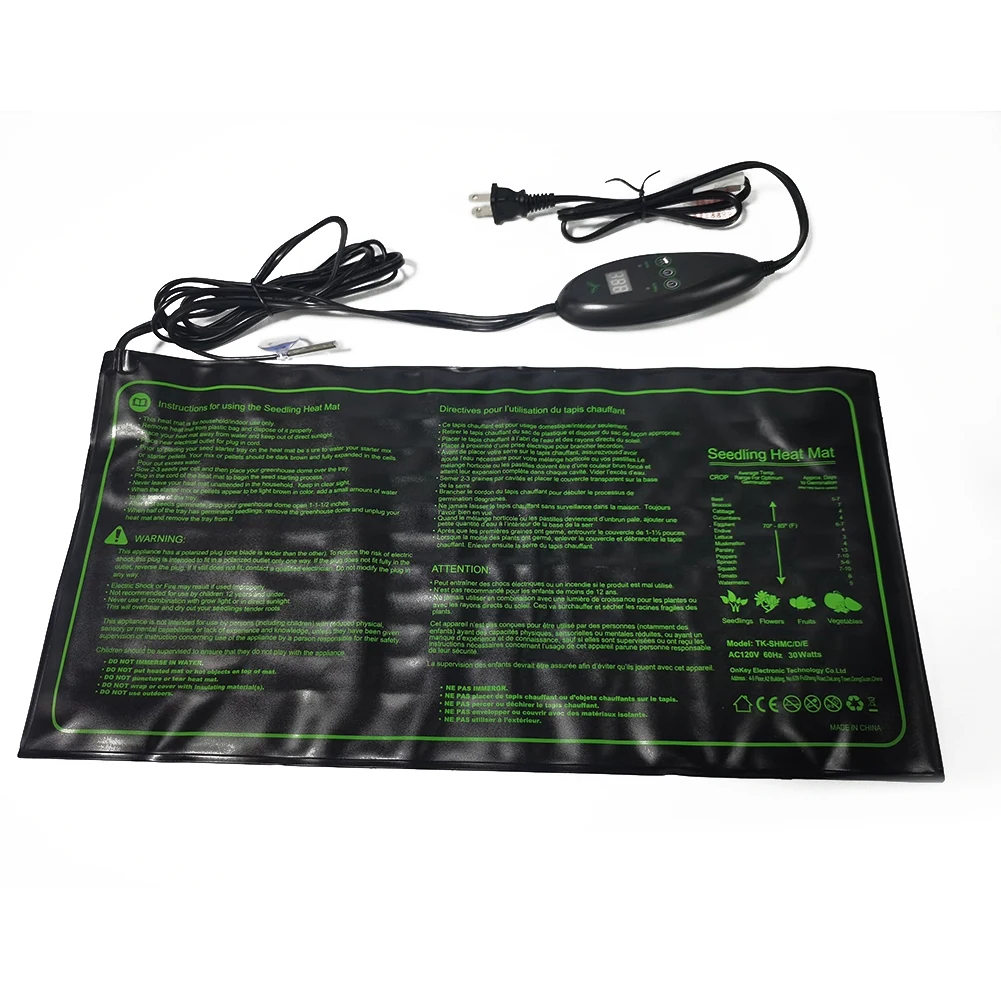 20*10inch Seedling Heating Mat With Thermostat Heated Waterproof Heat Mat For Plants Growth Hydroponics Nursery Garden Supplies
20*10inch Seedling Heating Mat With Thermostat Heated Waterproof Heat Mat For Plants Growth Hydroponics Nursery Garden Supplies