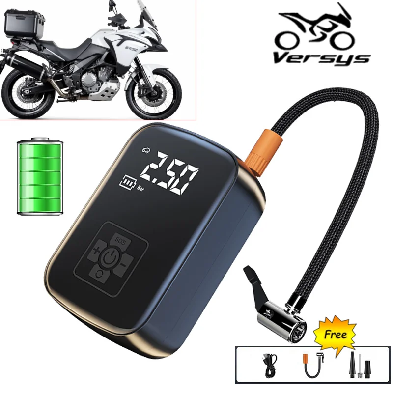 Для Kawasaki Versys 650 1000 Versys-X300 2008 - 2019 2020 Беспроводная шина для мотоцикла, велосипеда, лодки, многофункциональный насос шин
Для Kawasaki Versys 650 1000 Versys-X300 2008 - 2019 2020 Беспроводная шина для мотоцикла, велосипеда, лодки, многофункциональный насос шин