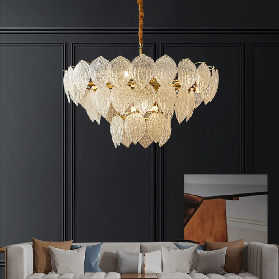 Современная светодиодная подвеска в виде медных листьев, декоративный светильник для спальни, гостиной, столовой, комнатное освещение 
Современная светодиодная подвеска в виде медных листьев, декоративный светильник для спальни, гостиной, столовой, комнатное освещение