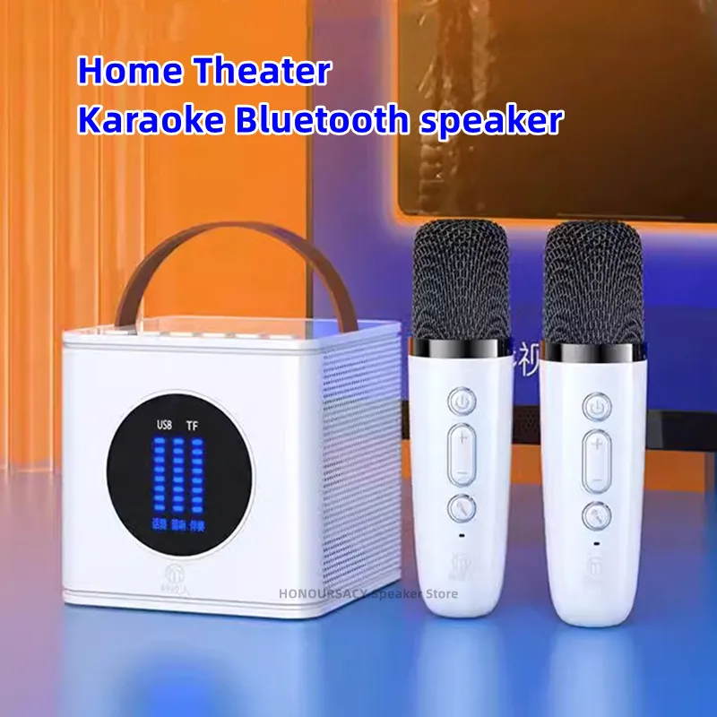 HiFi Quality Mini Bluetooth Speaker With Wireless Mic Integrated Set Outdoor Portable Children's Karaoke Sound Box Caixa De som
HiFi Quality Mini Bluetooth Speaker With Wireless Mic Integrated Set Outdoor Portable Children's Karaoke Sound Box Caixa De som