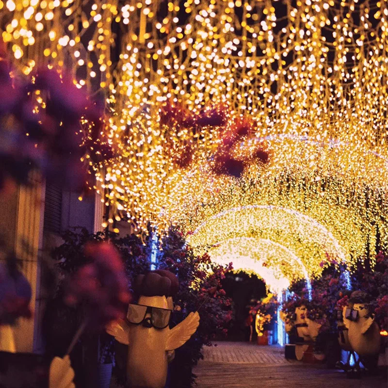 LED Curtain Icicle String Lights Droop 0.6m 120LEDS Mall Street Eaves Christmas Garland Garden Fairy Lights Decor Outdoor
LED Curtain Icicle String Lights Droop 0.6m 120LEDS Mall Street Eaves Christmas Garland Garden Fairy Lights Decor Outdoor