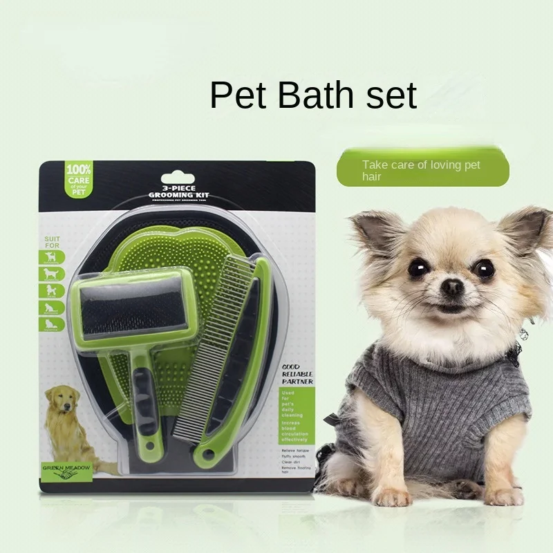 Glorious Pet Cleaning Tools Sets(Bathing Gloves+Remove Floating Hair Comb+Beauty Straight Comb)For Dogs And Cats
Glorious Pet Cleaning Tools Sets(Bathing Gloves+Remove Floating Hair Comb+Beauty Straight Comb)For Dogs And Cats