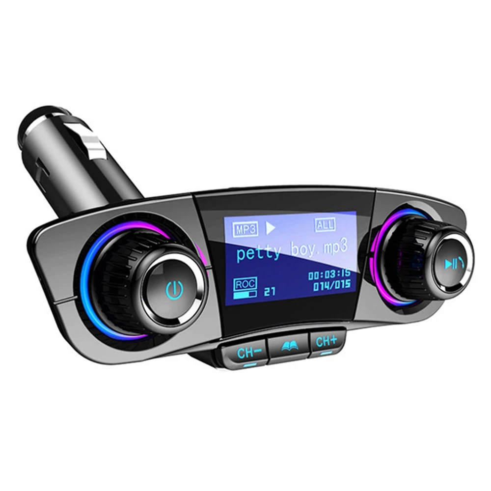 Автомобильный Bluetooth аудио mp3-плеер, FM-передатчик, двойное зарядное устройство USB, Hands-Free AUX TF-карта, U-диск, дисплей 1,3 дюйма
Автомобильный Bluetooth аудио mp3-плеер, FM-передатчик, двойное зарядное устройство USB, Hands-Free AUX TF-карта, U-диск, дисплей 1,3 дюйма