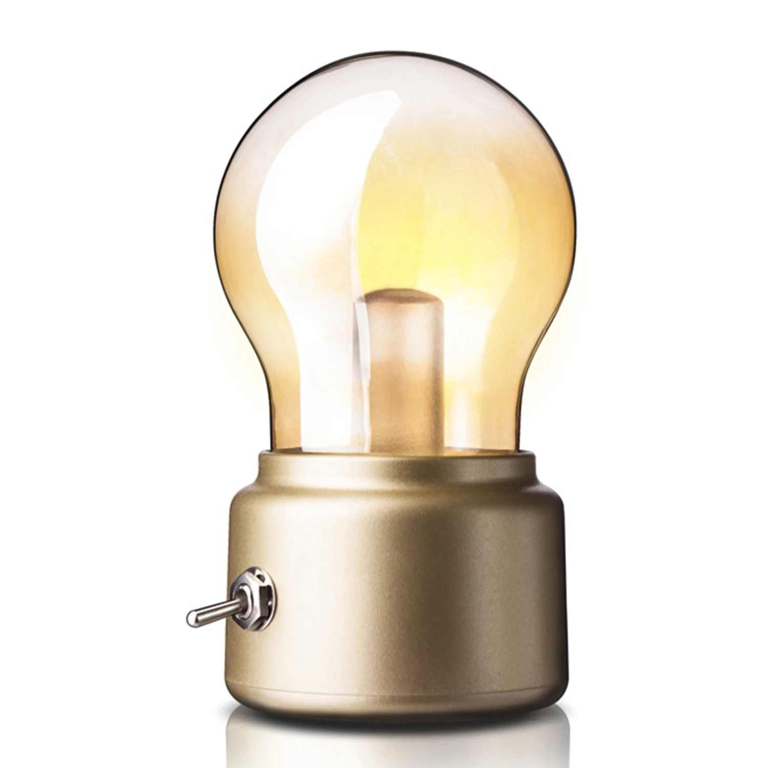 Bulb shape Lamp Night Light Portable Night Light Eye Protection Bedroom Decoration Sleep Atmosphere Lamp LED Bulb Lamp
Bulb shape Lamp Night Light Portable Night Light Eye Protection Bedroom Decoration Sleep Atmosphere Lamp LED Bulb Lamp