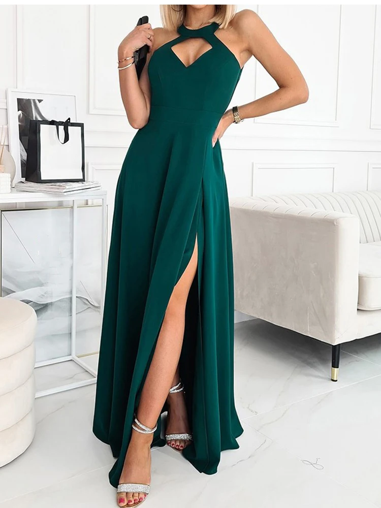 Women Maxi Dress Summer Fashion Office Womens Clothing Casual Sleevelss Green Elegant Holiday Beach Party Dresses For Robe Femme
Women Maxi Dress Summer Fashion Office Womens Clothing Casual Sleevelss Green Elegant Holiday Beach Party Dresses For Robe Femme