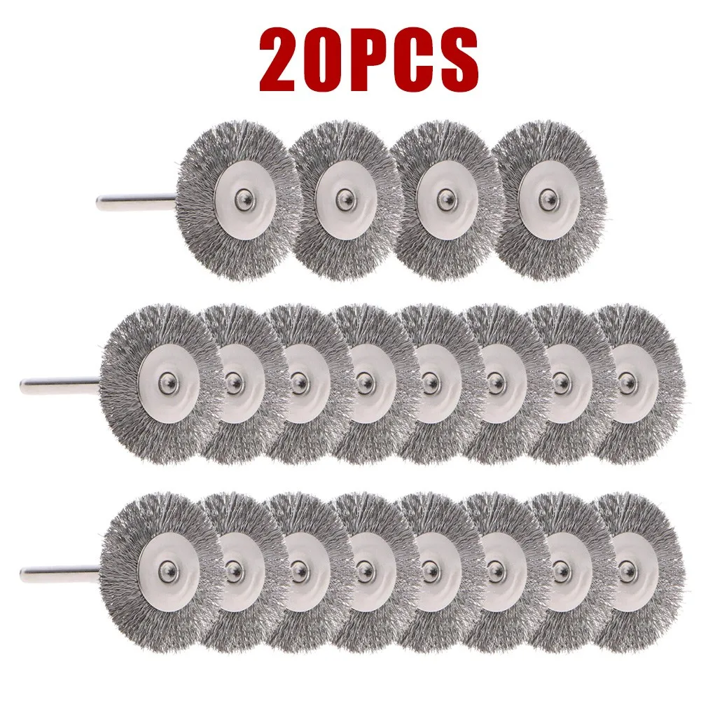 20pcs Steel Wire Wheel Brush Set For Metal Polishing Rotary Grinder Accessories Tool Grinding Wheel T-shaped Brush Access
20pcs Steel Wire Wheel Brush Set For Metal Polishing Rotary Grinder Accessories Tool Grinding Wheel T-shaped Brush Access