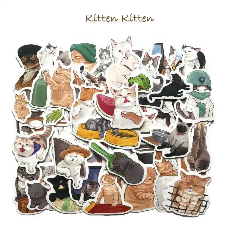 Cute Cat Comic Book Stationery Decorative Frosted Card Stick Mobile Phone Case Stick DIY Cartoon Waterproof Stickers
Cute Cat Comic Book Stationery Decorative Frosted Card Stick Mobile Phone Case Stick DIY Cartoon Waterproof Stickers