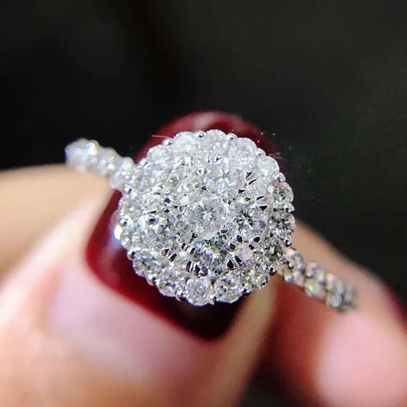 Exquisite Round AAA+ CZ Rings For Women Cubic Zirconia Charms Bridal Wedding Engagement White Silver Color Fashion Jewelry
Exquisite Round AAA+ CZ Rings For Women Cubic Zirconia Charms Bridal Wedding Engagement White Silver Color Fashion Jewelry