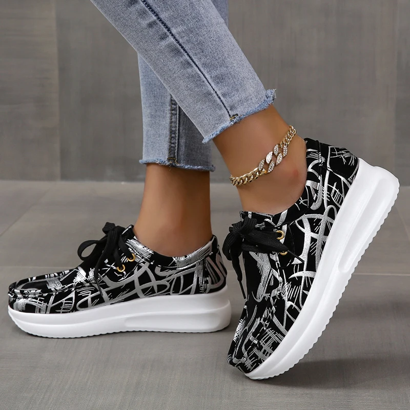 Women Sneakers Canvas Shoes Solid Leopard Breathable Casual Sneakers Woman Flats Lace Up Round Toe Women's Vulcanize Shoes
Women Sneakers Canvas Shoes Solid Leopard Breathable Casual Sneakers Woman Flats Lace Up Round Toe Women's Vulcanize Shoes